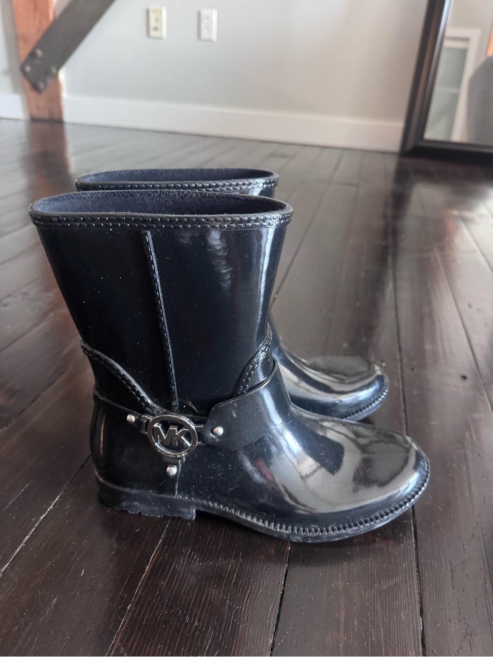 Michael Kors Black Rain Boots